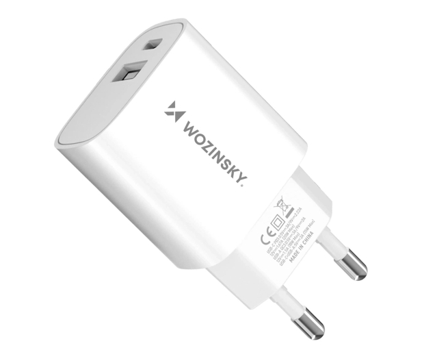 Wozinsky Ładowarka sieciowa USB-A USB-C 20W biała WGWCW - 1487881 - zdjęcie 2